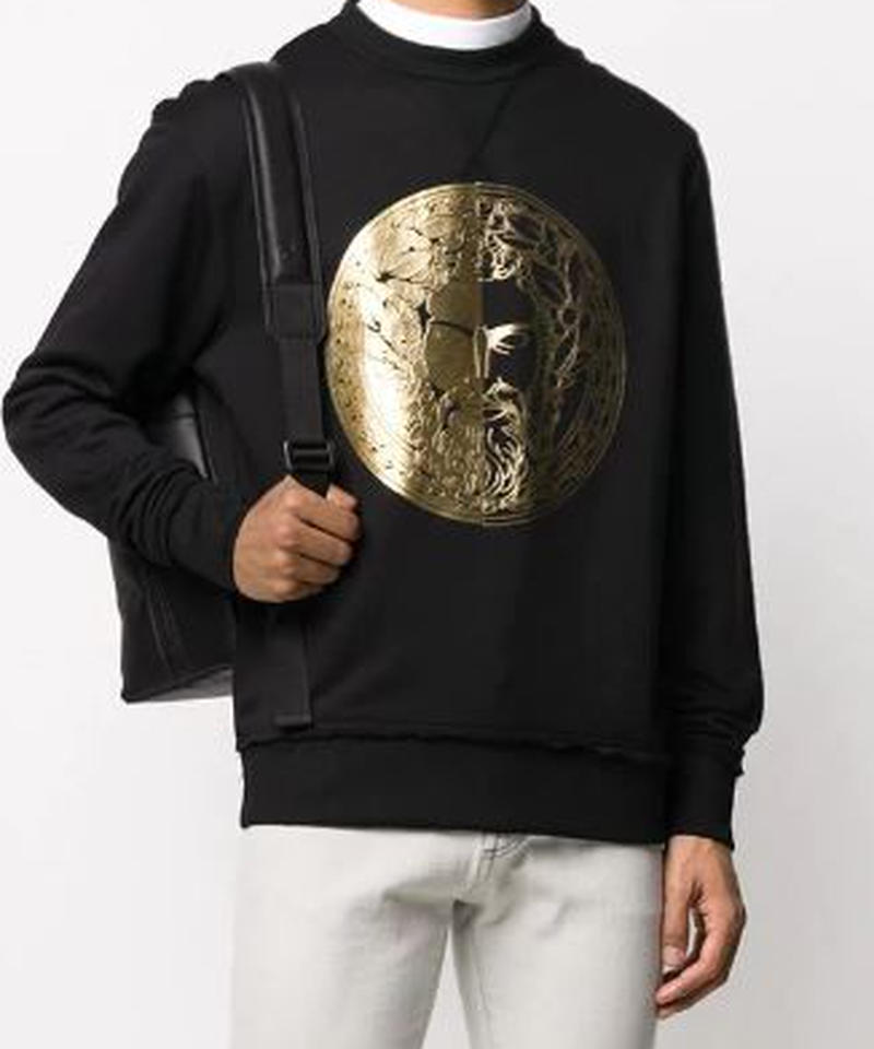 Versace Jeans Couture ヴェルサーチジーンズクチュール ロゴ金箔プリン