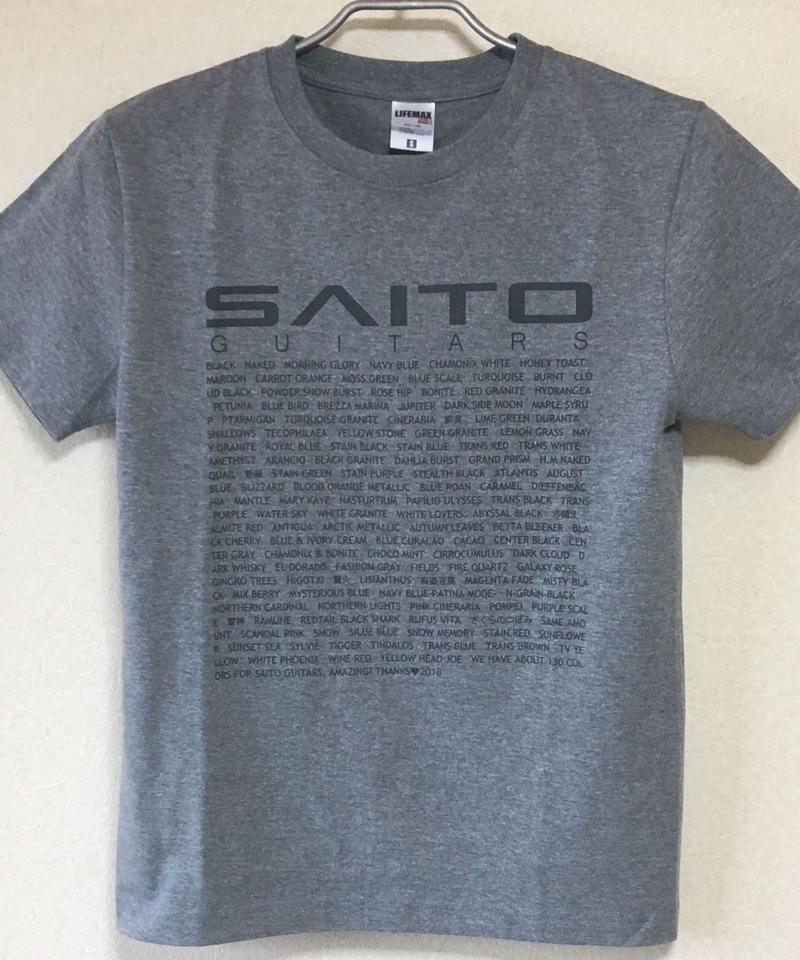 Saito Guitars T Shirt Heather Gray 杢グレー Sa Saito Guitars T Shirt Heather Gray 杢グレー Sa