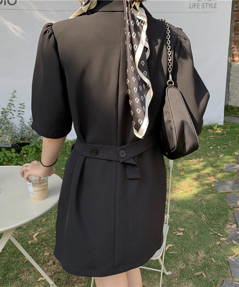 Outlet Vネックジャケットミニワンピース 769 Luce Popo