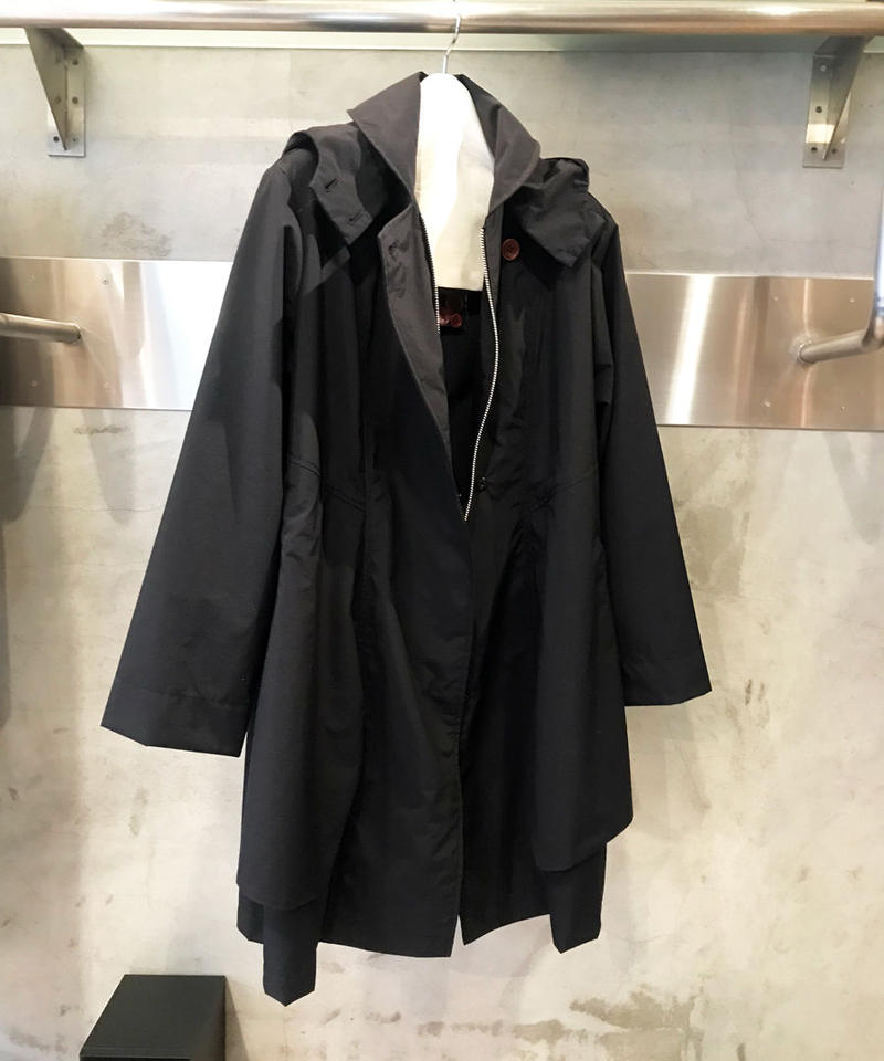 受賞店 WIND COAT シワ加工 ナイロンコート 切替 ブラックM asakusa.sub.jp