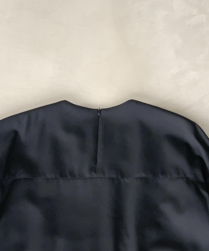 再入荷 黒ギャバワンピース High Quality Gabardine No 413
