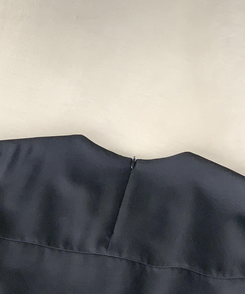 黒ギャバワンピース High Quality Gabardine No 413 Ta