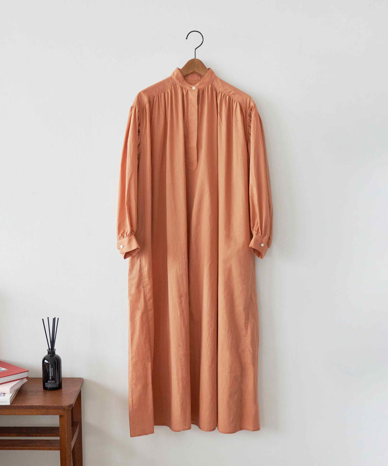 My031 ロングシャツワンピース オレンジ My Apparel