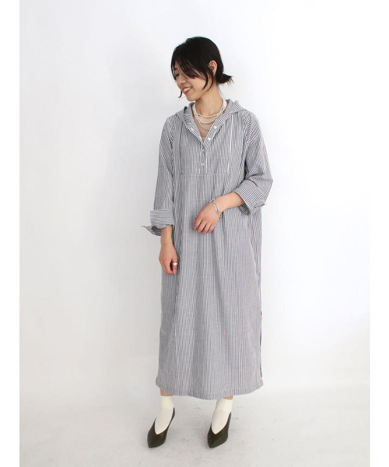 6213 565 フード付シャツワンピース Autumn Torrazzodonna E