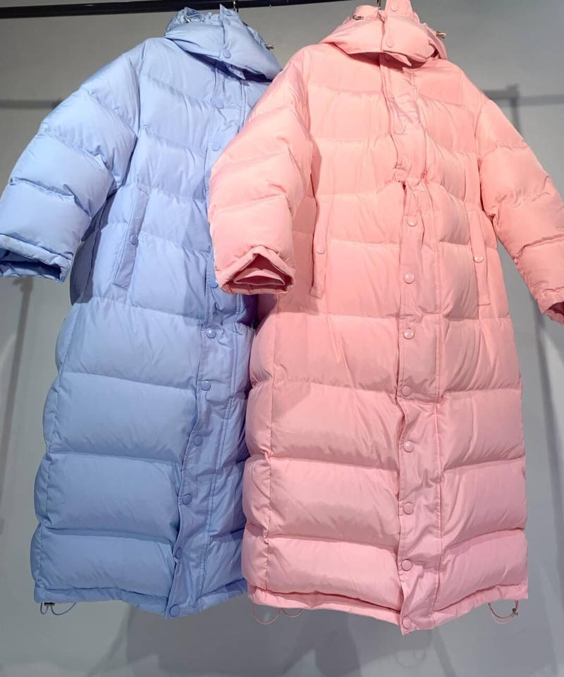 パステルカラースーパーロングダウンコート | TSUKI BOUTIQUE