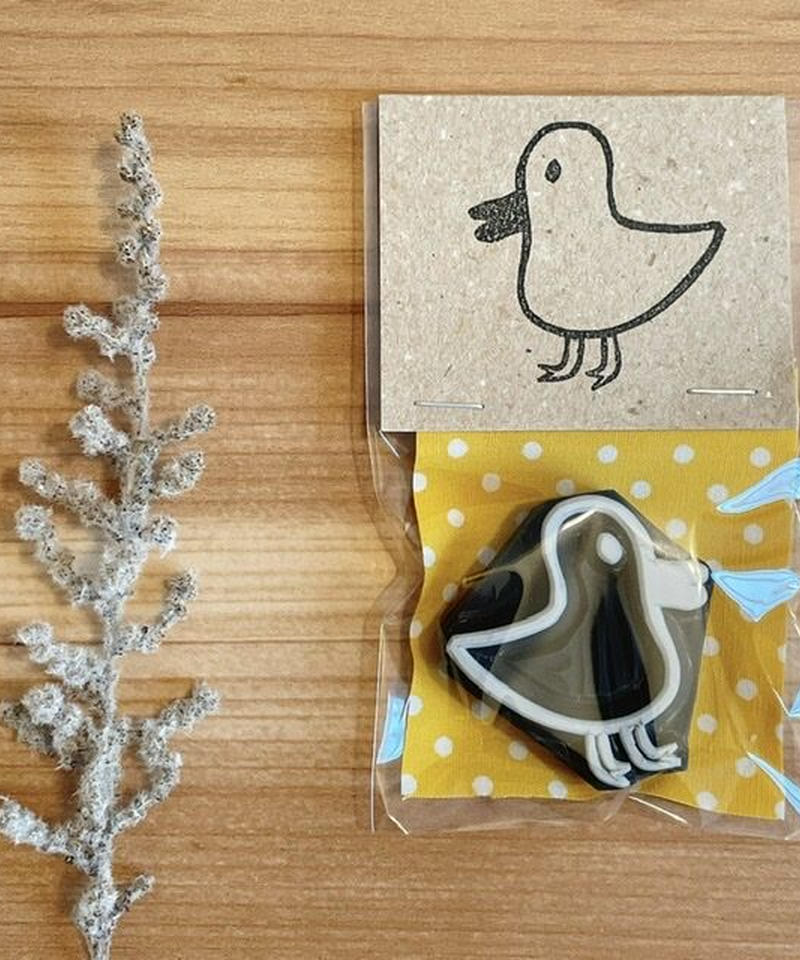 とり こどもの絵 消しゴムはんこ Uni Co ゆにこ