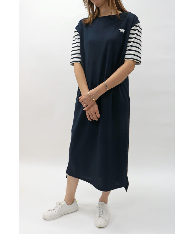 Wear The Philosophy ウェアザフィロソフィー ボートネックワンピース Wear The Philosophy ウェアザフィロソフィー ボートネックワンピース