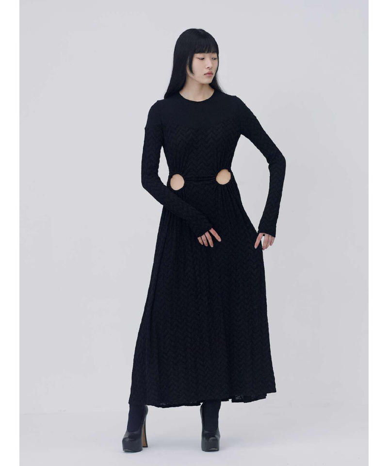 FETICO ロングワンピースCUTOUT JERSEY DRESS-