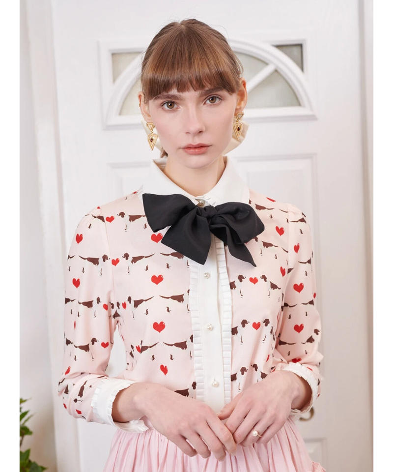 Sister Jane Puppy Love リボンブラウス Anocoloe