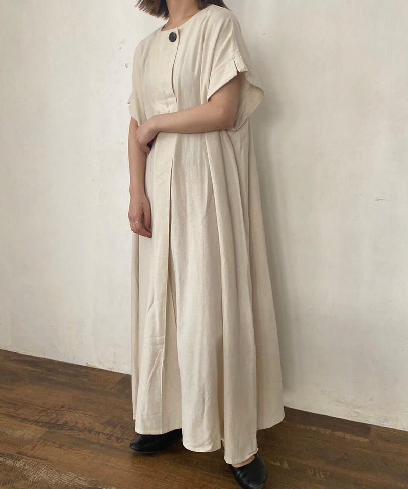 最終値下げ インスタ作家 ハンドメイド Linen One Piece リネンワンピース 定価から3０ オフ