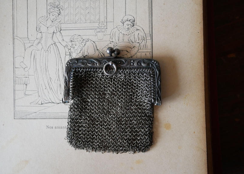 通販オンラインサイト 純銀 宿り木 ベビーラトル フランスアンティーク