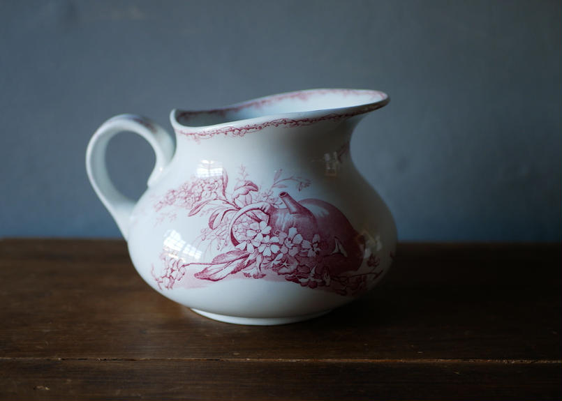 32%割引オレンジ系【美品】 【美品】フランス Lunéville窯 KG BEGONIA 【希望者のみラッピング無料】 【美品】フランス ピッチャー マロン BEGONIA KG Lunéville窯 食器