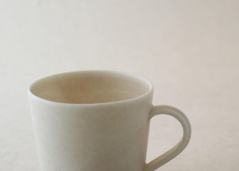 コーヒーカップ 白錆 Antworks Gallery