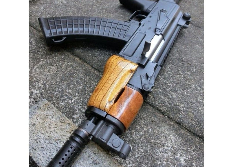 受注 Ak47bスペツナズ Ak47hc用クリンコフタイプウッドハンドガード製作 Aoha