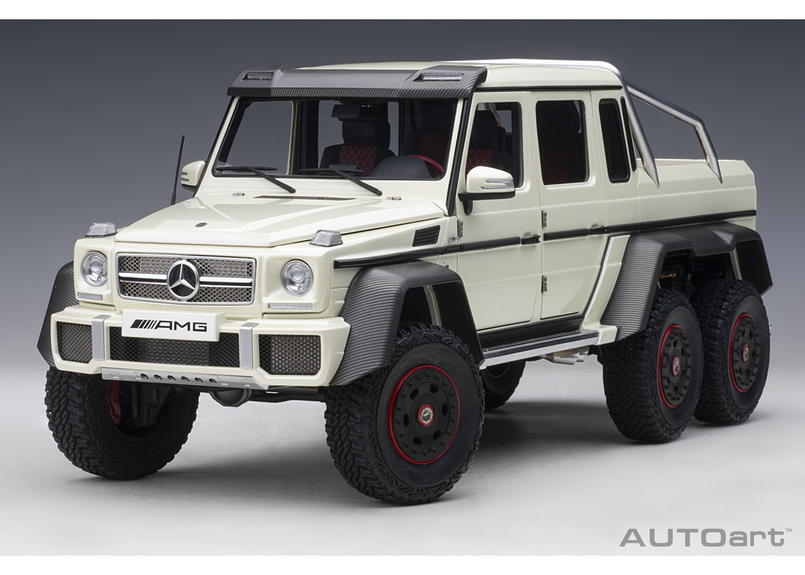 オートアート 1 18 メルセデス ベンツ G63 Amg 6x6 パール ホワイト 76