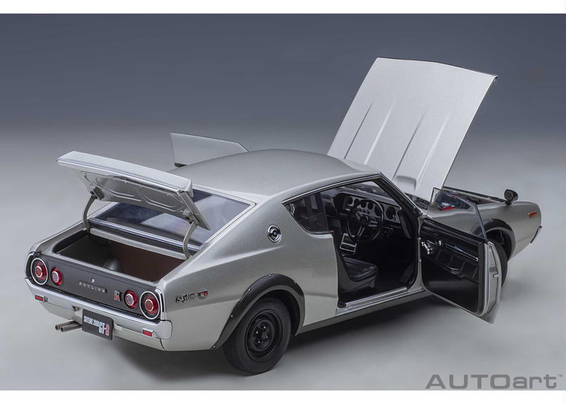 AUTOart 1/18 日産 スカイライン 2000 GT-R (KPGC110) (シルバ...