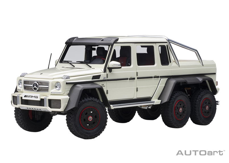 オートアート 1 18 メルセデス ベンツ G63 Amg 6x6 パール ホワイト 76