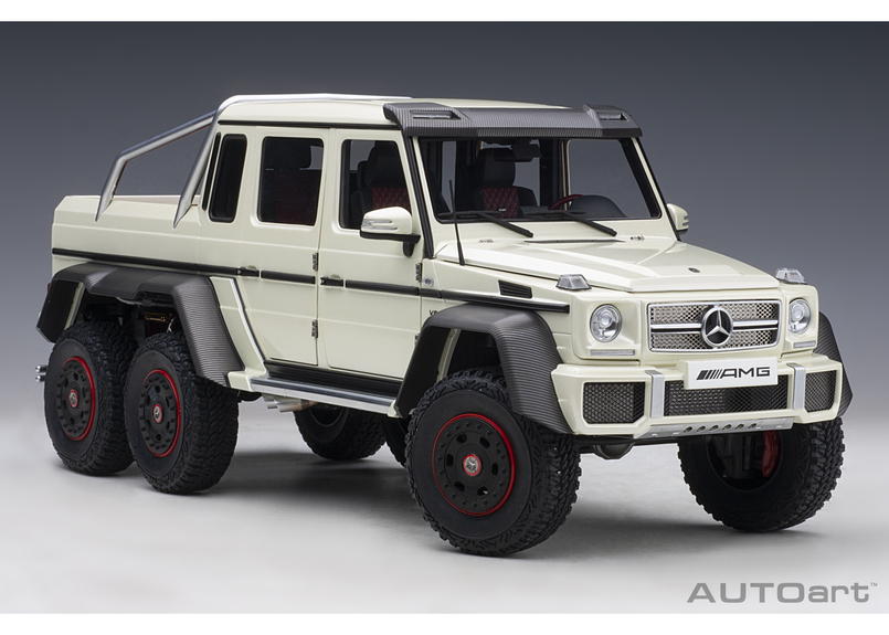 オートアート 1 18 メルセデス ベンツ G63 Amg 6x6 パール ホワイト 76