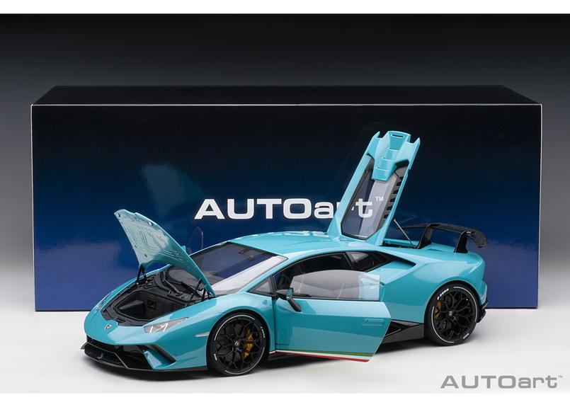 Autoart 1 12 ランボルギーニ ウラカン ペルフォマンテ ライトブルー 17