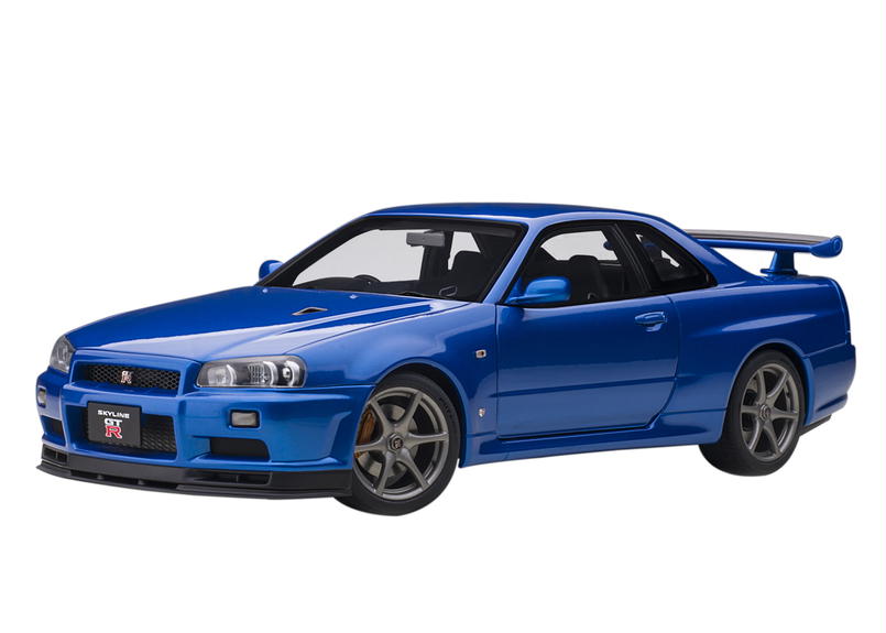 AUTOart 1/18 日産 スカイライン GT-R (R34) Vスペック II (ベイサ...