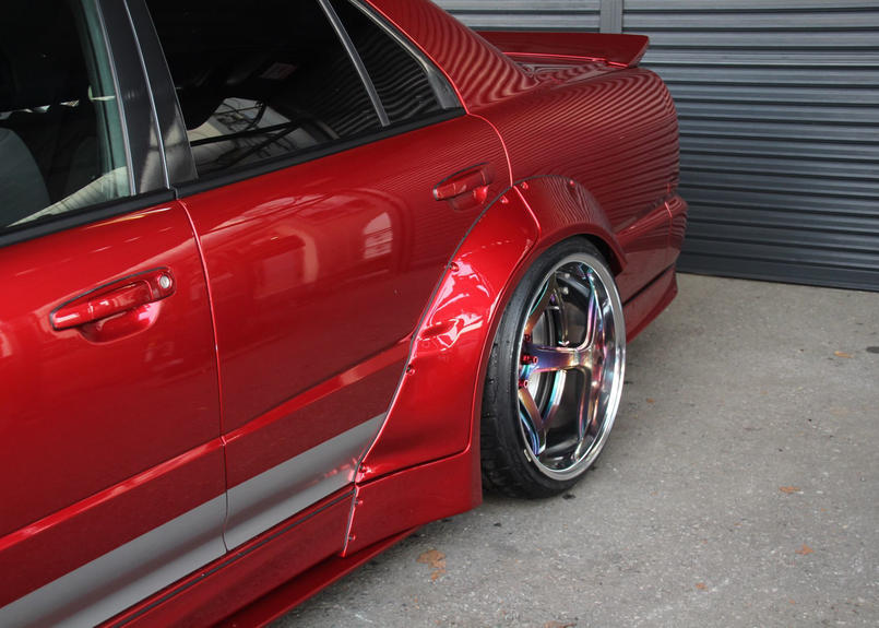 Shaft Autoservice R34スカイラインセダン用 リアワイドボディキット 7