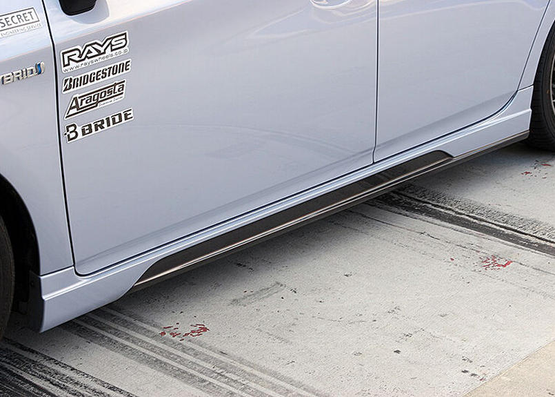 Top Secret プリウス30 フロント サイド リヤ3点セット カーボン Az Top Secret プリウス30 フロント サイド リヤ3点セット カーボン Az