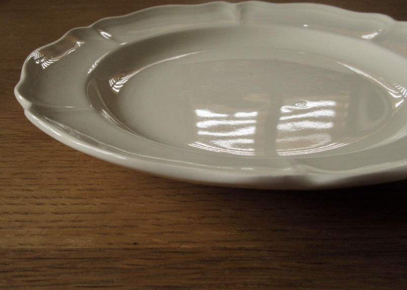 黒壺美品】ウェッジウッド☆クイーンズプレーン☆花リム C/S 6客