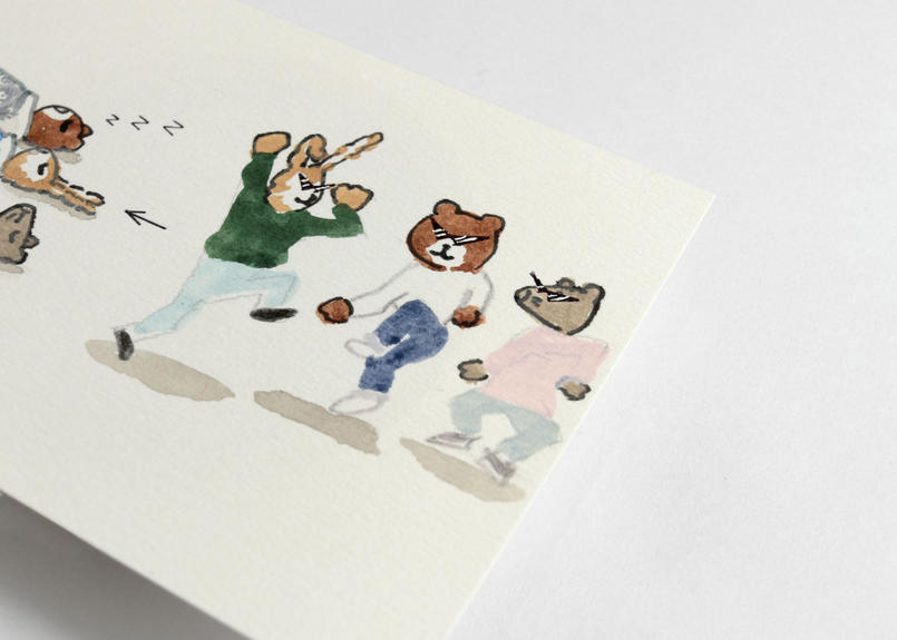 猪原秀陽 漫画の絵 ダンス 原画 小 A6 簡易額装付き 通信販売 Comic In