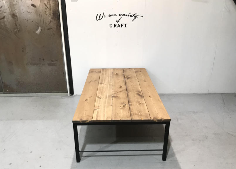 インダストリアル風 テーブル ベンチ ウォールナット アイアン 