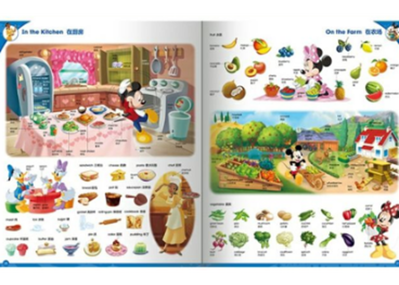 Beiling 贝灵 ディズニー音のでる単語図鑑1000語 中 英 と どうぶつ く