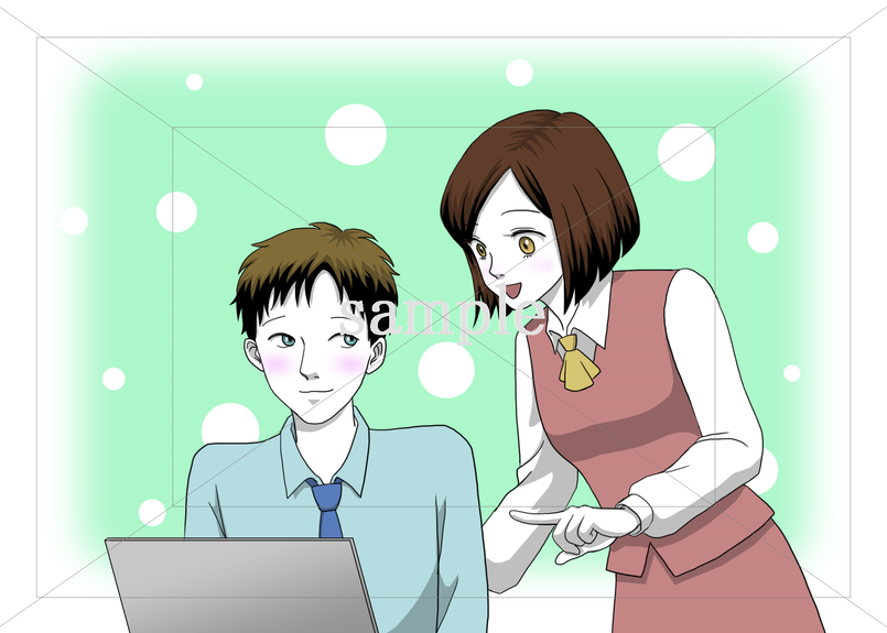 職場で包容力があり教え上手な女性のイラスト素材 フォトとイラスト素材のフォトイラ 職場で包容力があり教え上手な女性のイラスト素材 フォトとイラスト素材のフォトイラ