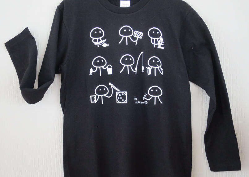 イラストｔシャツ 長袖 海月灯りオンラインショップ