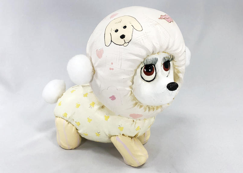 樹脂製 パッチリおめめが可愛い動物シリーズ 赤ちゃんのような白い犬の貯金箱 置物 樹脂 動物 樹脂製 パッチリおめめが可愛い動物シリーズ 赤ちゃんのような白い犬の貯金箱 置物 樹脂 動物