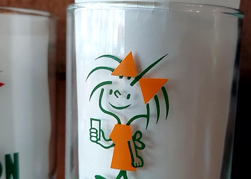 リボンシトロン リボンちゃんグラス オレンジ あんちーくkidan Store