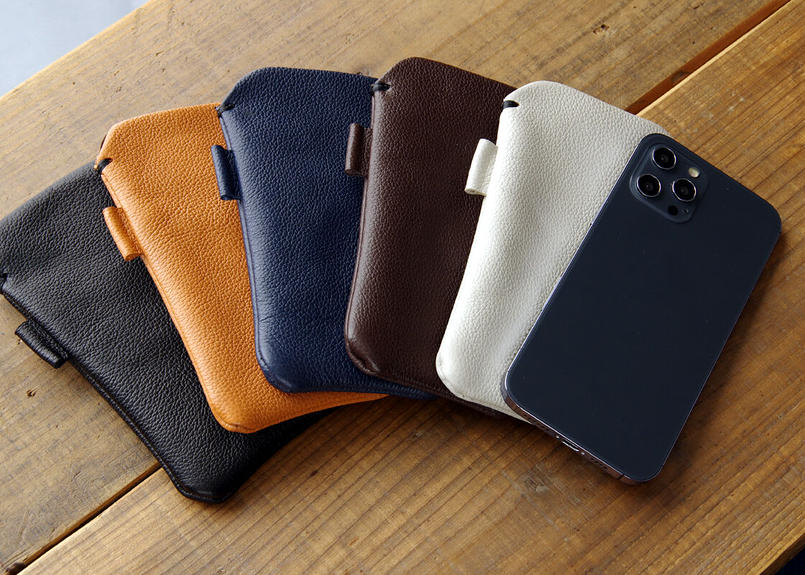 Liona レザースリーブケース Wide Iphone スマホケース 5colors