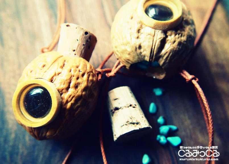 くる殻ペンダント くるみ農家がはじめた殻つきクルミと手作り胡桃雑貨のお店 くるみっくる