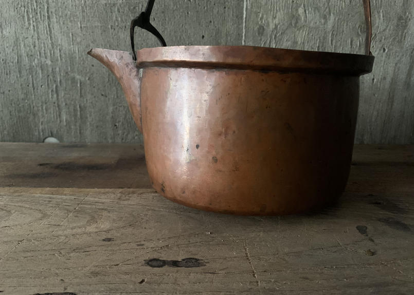 アンティーク 片口銅なべ