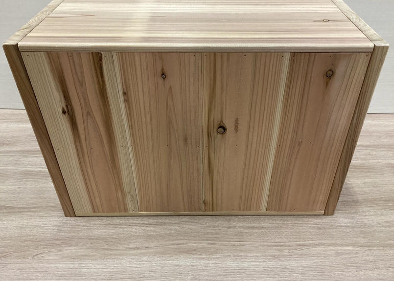 杉無垢・無塗装】味わい深い天然木 茶箪笥（飾り棚／収納棚）