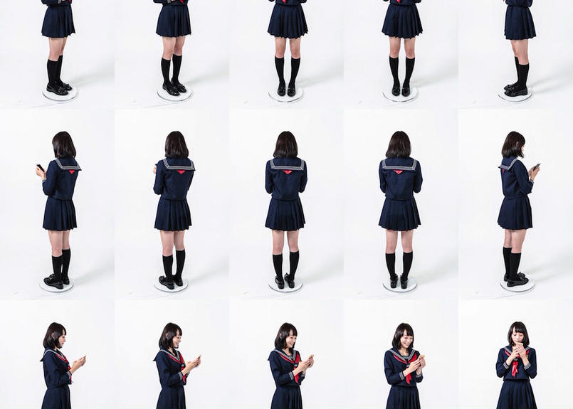 人物 No 006 冬服の女子高生 漫画の資料ドットネット 人物 No 006 冬服の女子高生 漫画の資料ドットネット
