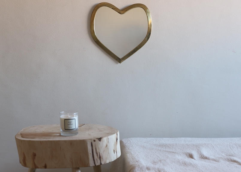 I Love Me Heart Mirror Lサイズ Gold Mocomorocco