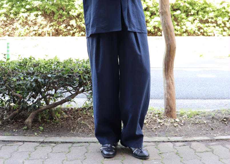 RAKINES Ex. Limit Linen 1TUCK PANTS | MusterWerk RAKINES Ex. Limit Linen 1TUCK PANTS | MusterWerk