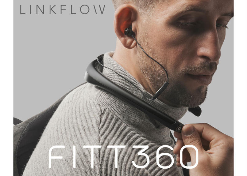夜空 LINKFLOW FITT360 黒 カメラ ヘッドフォン 360度カメラ