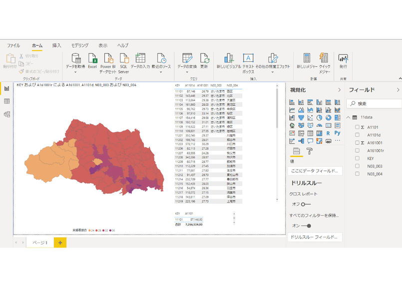 埼玉県 Powerbi ローカルhtml向けh31年行政区域topojson ワークスs