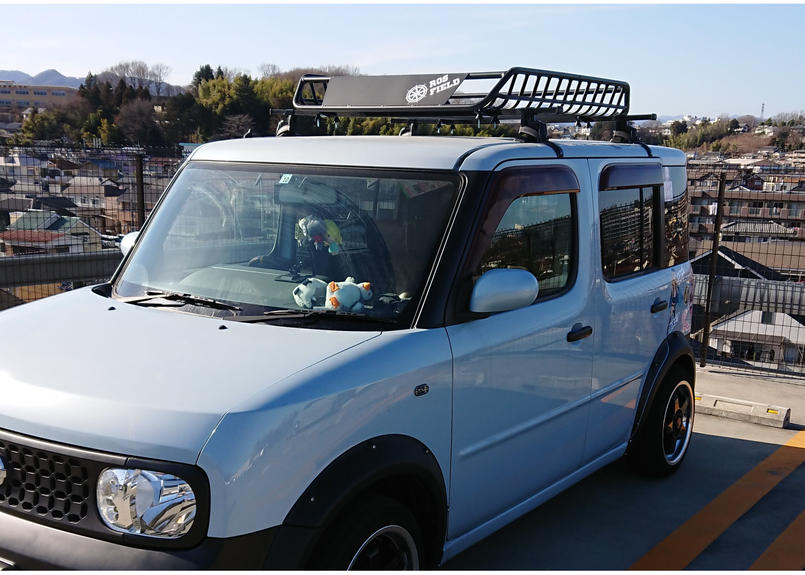 即納 Ros Field製 汎用 縦134cm 横105cm ルーフラック アルミ製 ルー