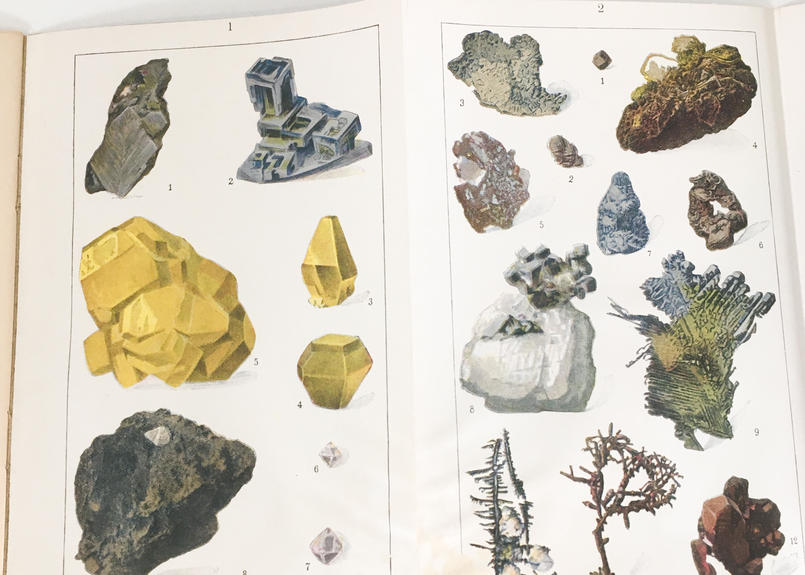 珍しい蛇腹式の鉱石図鑑 Vol 1 博物画 アンティーク 図版 宝石 クロモリトグラフ 珍しい蛇腹式の鉱石図鑑 Vol 1 博物画 アンティーク 図版 宝石 クロモリトグラフ