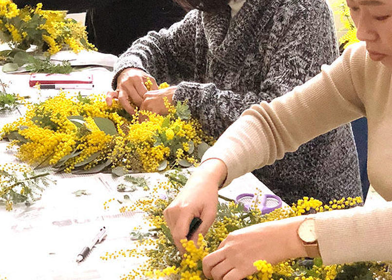 ミモザリース スワッグワークショップ 年2月8日 土 事前申込み Iid世田谷も