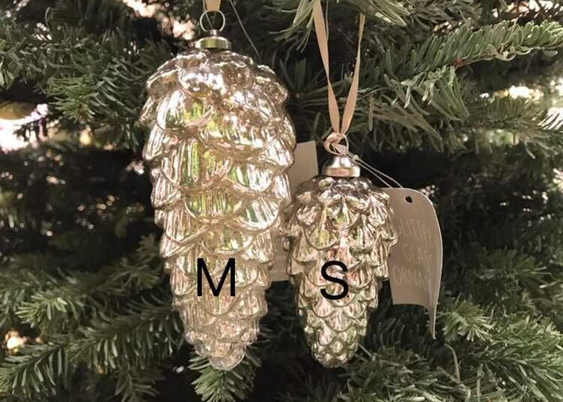 松ぼっくりのガラスオーナメント S Glanet Collection