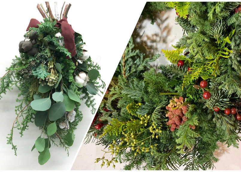 西麻布 Workshop コニファーのクリスマスリース スワッグ 年11月21日 西麻布 Workshop コニファーのクリスマスリース スワッグ 年11月21日