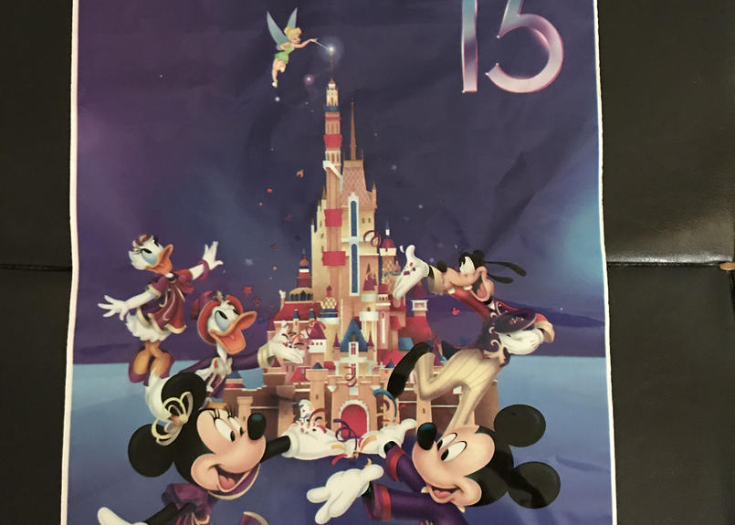 香港デイズニーランド15周年記念 ミッキー ミニー スケルトン入りぬいぐるみ Bell B