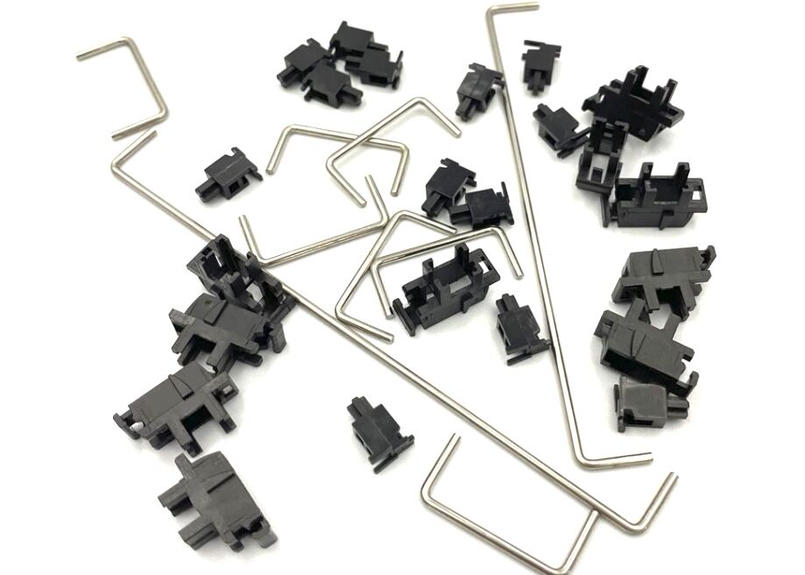 Durock プレートマウント スタビライザーセット ブラック スチール 2ux7 6 25u